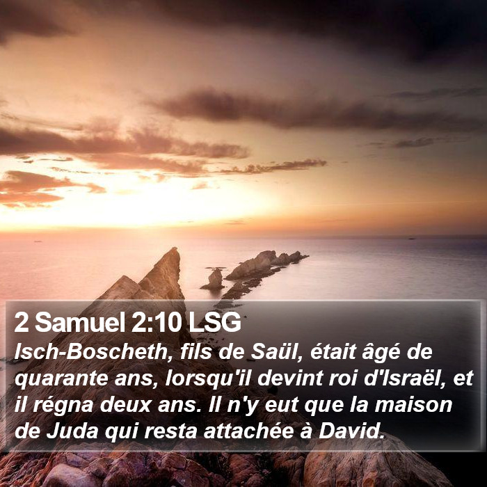 2 Samuel 2:10 LSG Bible Study