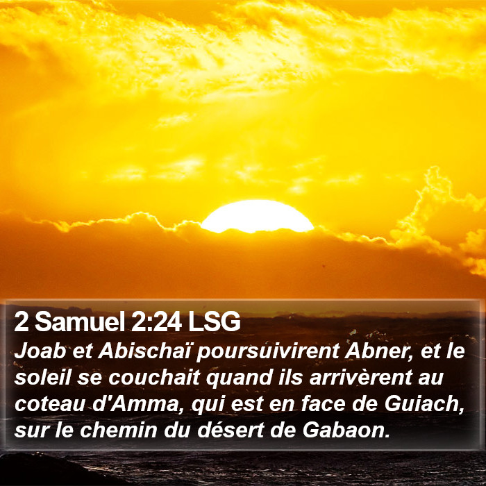 2 Samuel 2:24 LSG Bible Study