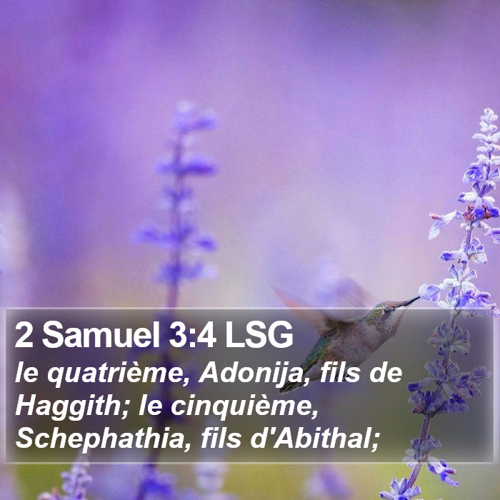 2 Samuel 3:4 LSG Bible Study