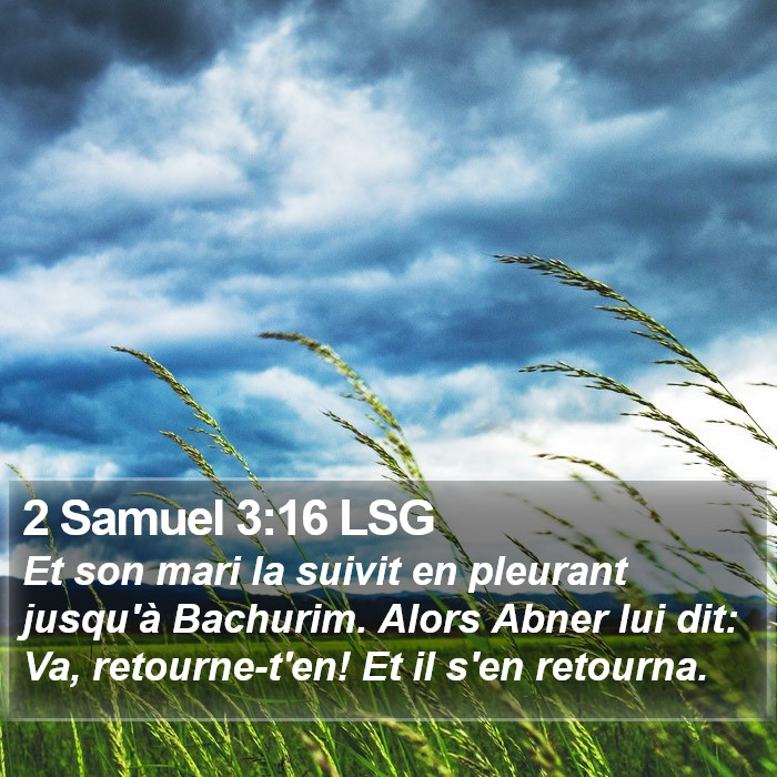 2 Samuel 3:16 LSG Bible Study