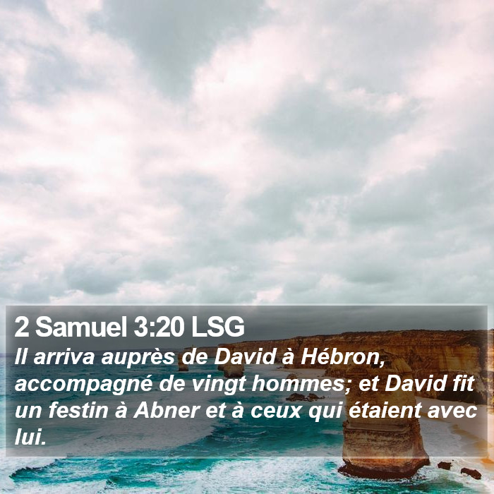 2 Samuel 3:20 LSG Bible Study