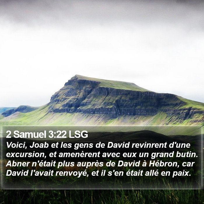 2 Samuel 3:22 LSG Bible Study