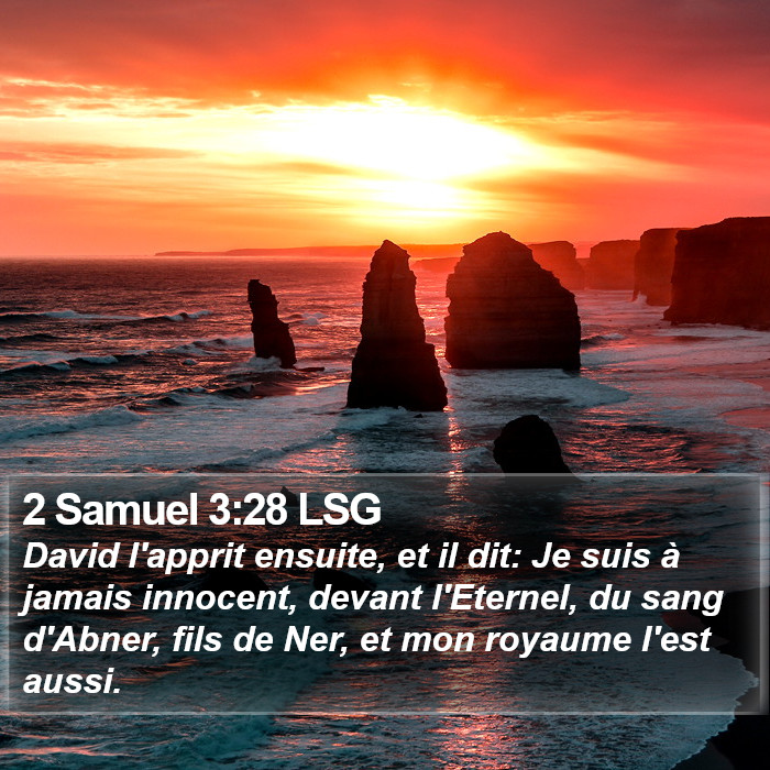 2 Samuel 3:28 LSG Bible Study