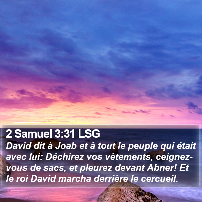 2 Samuel 3:31 LSG Bible Study