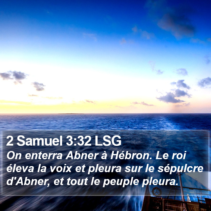 2 Samuel 3:32 LSG Bible Study