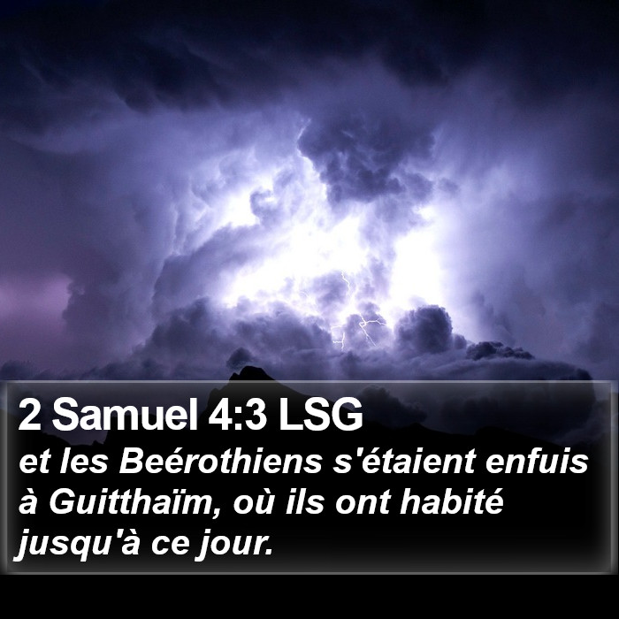 2 Samuel 4:3 LSG Bible Study