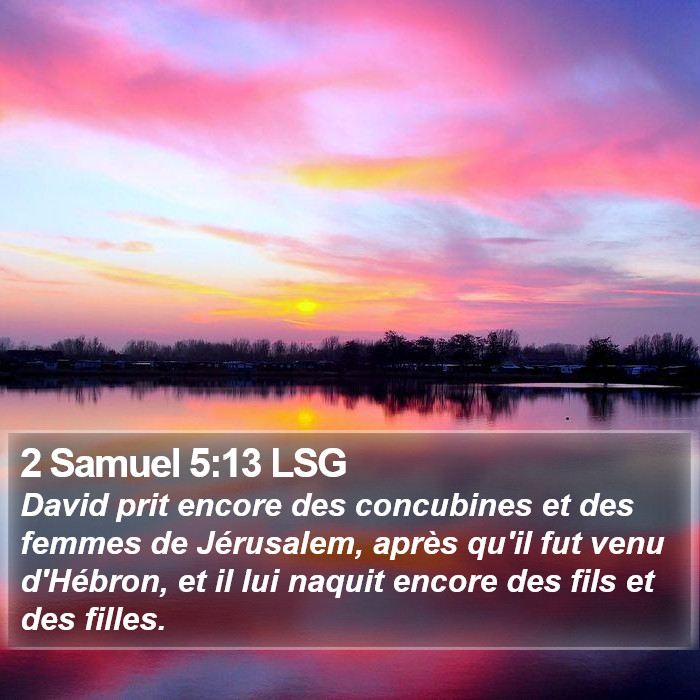 2 Samuel 5:13 LSG Bible Study