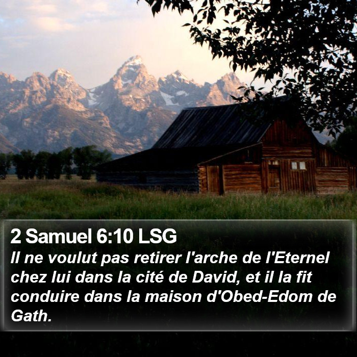 2 Samuel 6:10 LSG Bible Study