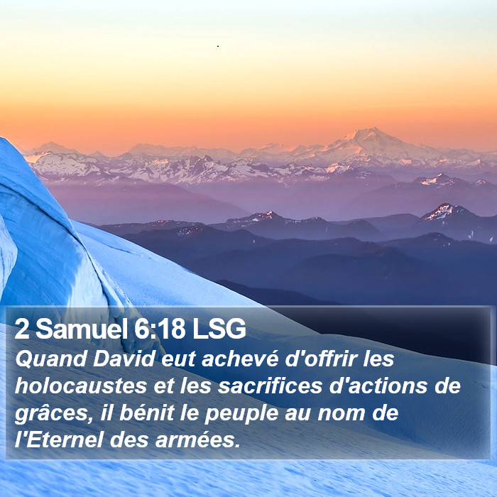 2 Samuel 6:18 LSG Bible Study