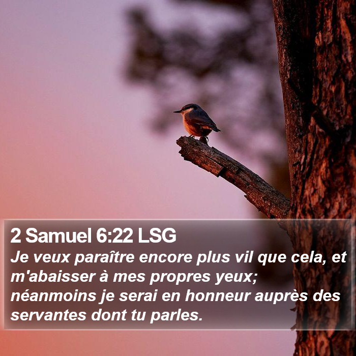 2 Samuel 6:22 LSG Bible Study