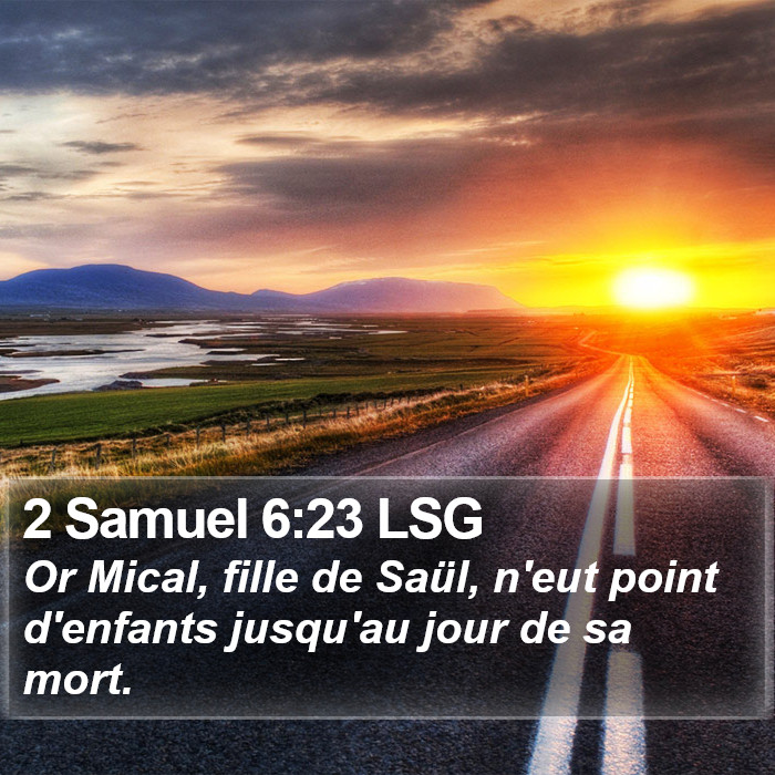 2 Samuel 6:23 LSG Bible Study