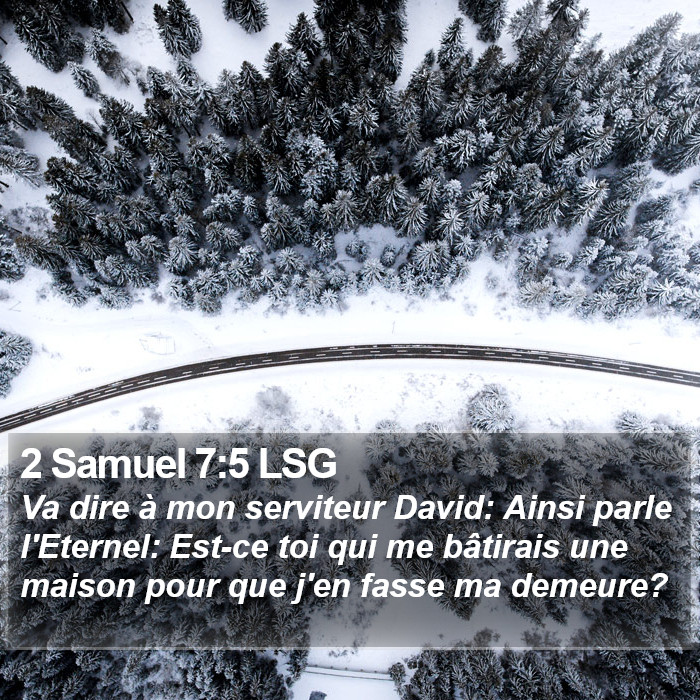 2 Samuel 7:5 LSG Bible Study