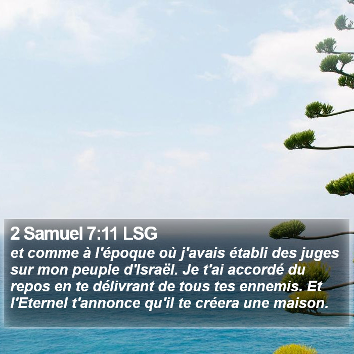 2 Samuel 7:11 LSG Bible Study