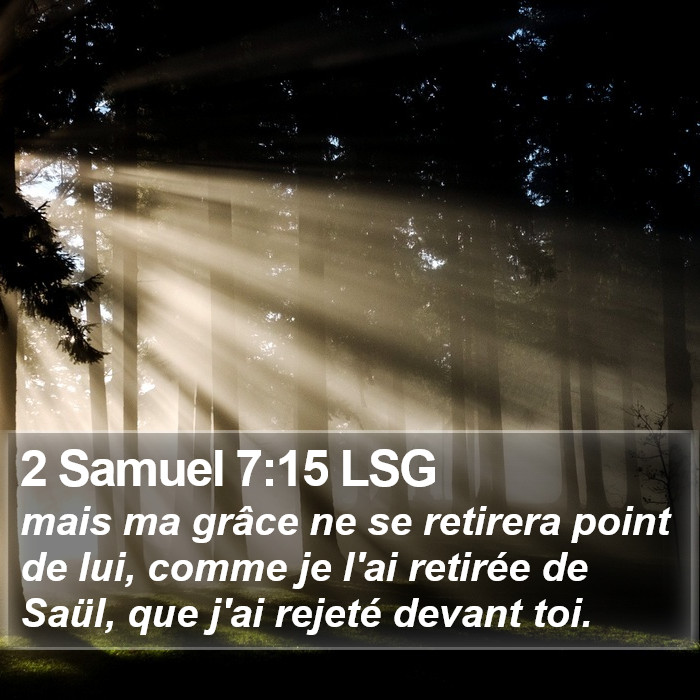2 Samuel 7:15 LSG Bible Study
