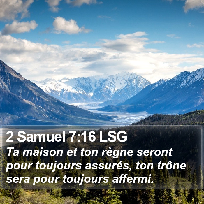 2 Samuel 7:16 LSG Bible Study