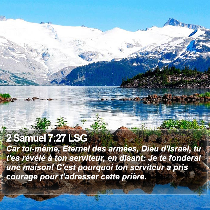 2 Samuel 7:27 LSG Bible Study