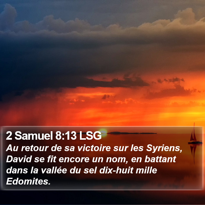 2 Samuel 8:13 LSG Bible Study