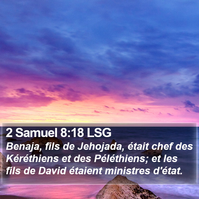 2 Samuel 8:18 LSG Bible Study