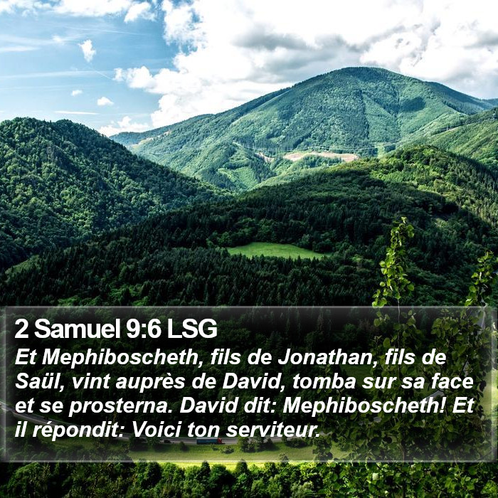 2 Samuel 9:6 LSG Bible Study