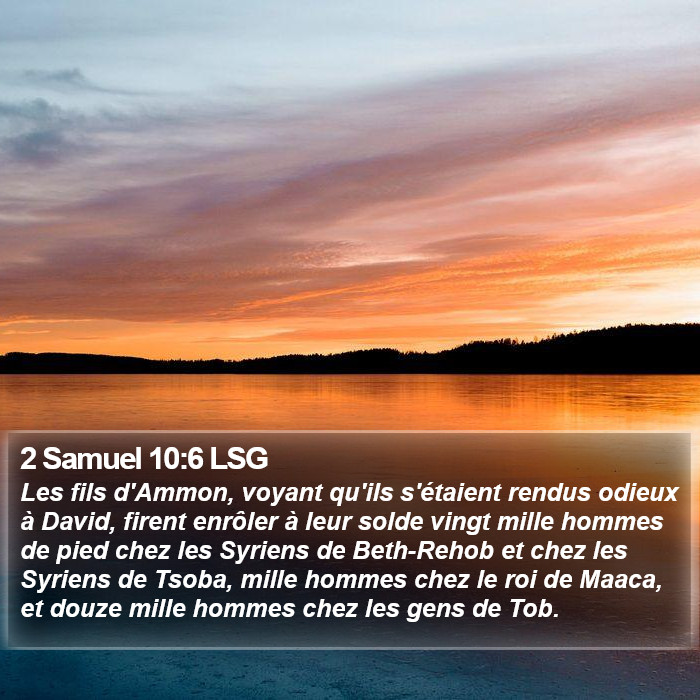 2 Samuel 10:6 LSG Bible Study