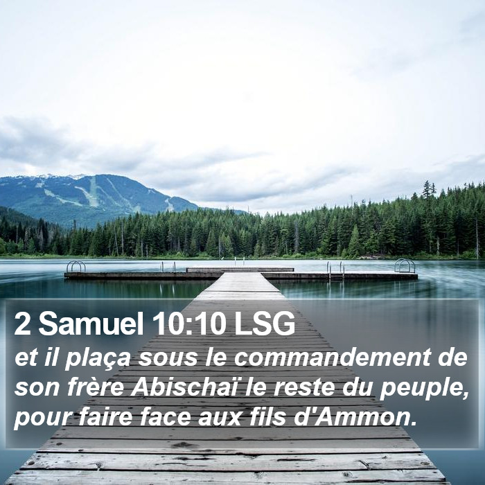 2 Samuel 10:10 LSG Bible Study