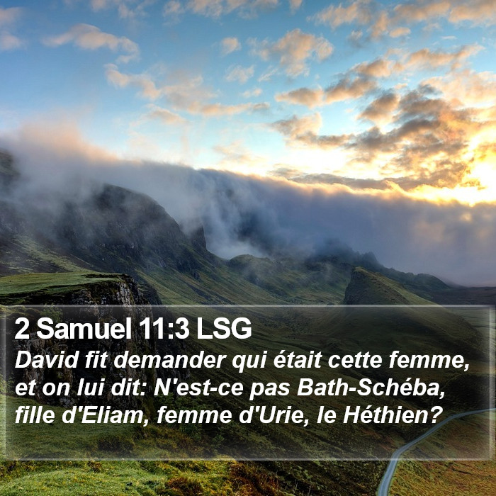 2 Samuel 11:3 LSG Bible Study
