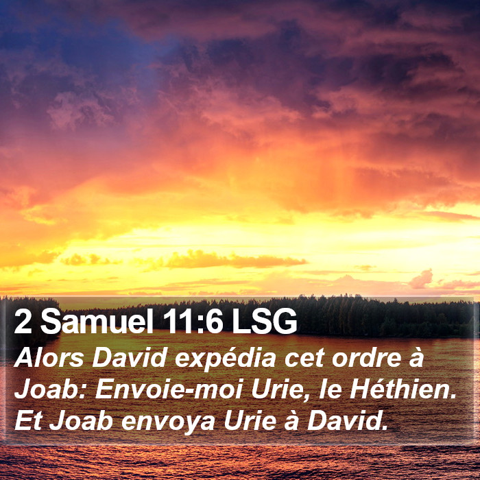 2 Samuel 11:6 LSG Bible Study