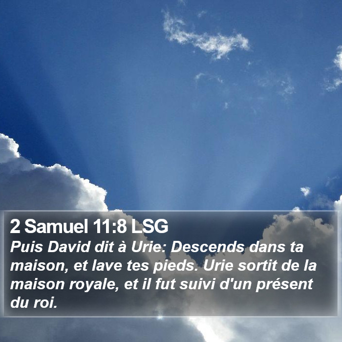 2 Samuel 11:8 LSG Bible Study