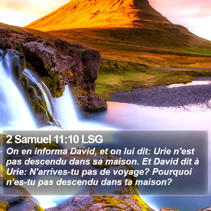 2 Samuel 11:10 LSG Bible Study