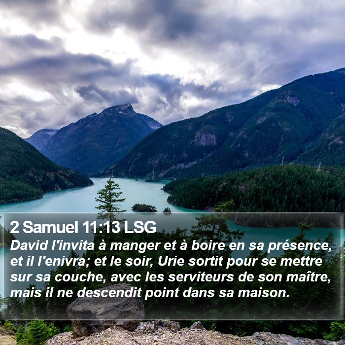 2 Samuel 11:13 LSG Bible Study