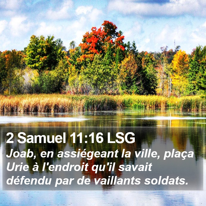 2 Samuel 11:16 LSG Bible Study