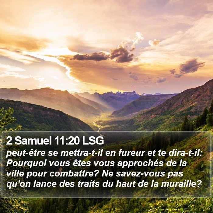 2 Samuel 11:20 LSG Bible Study