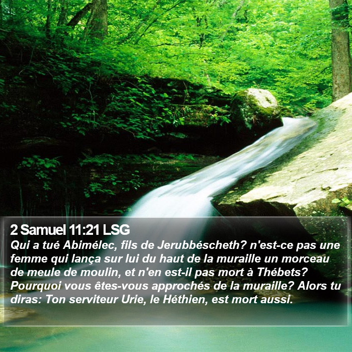 2 Samuel 11:21 LSG Bible Study