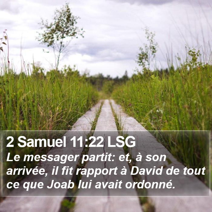2 Samuel 11:22 LSG Bible Study