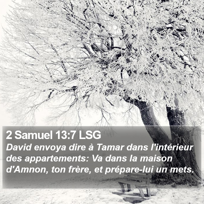 2 Samuel 13:7 LSG Bible Study