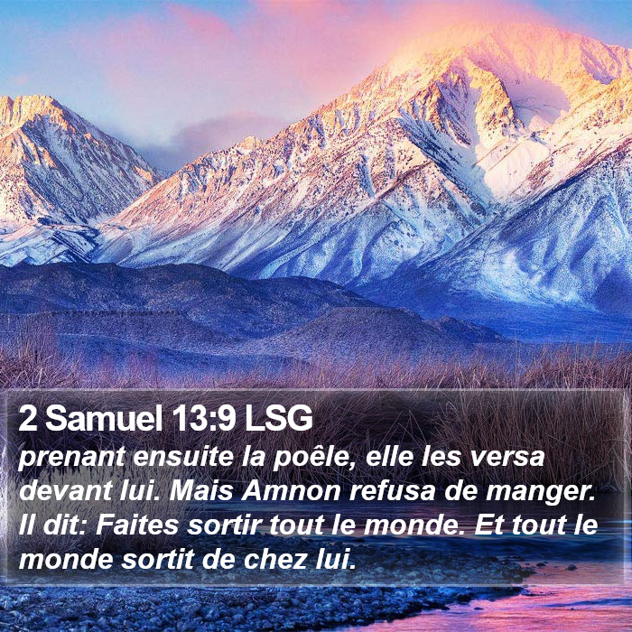 2 Samuel 13:9 LSG Bible Study