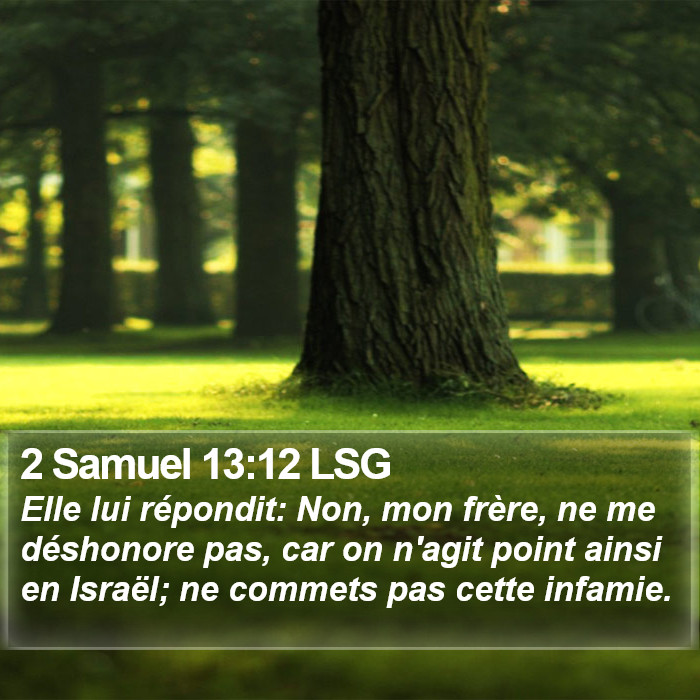 2 Samuel 13:12 LSG Bible Study