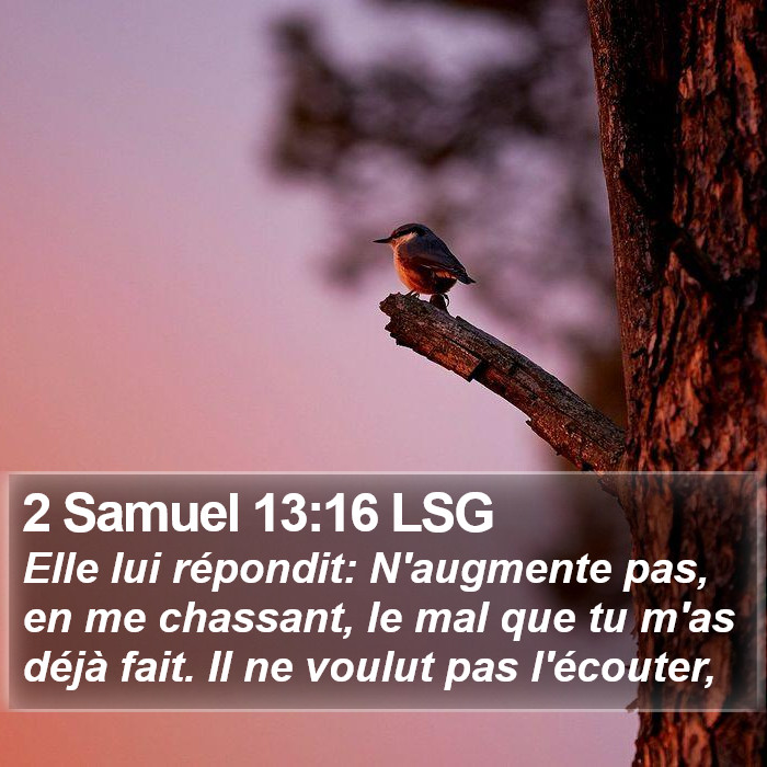 2 Samuel 13:16 LSG Bible Study