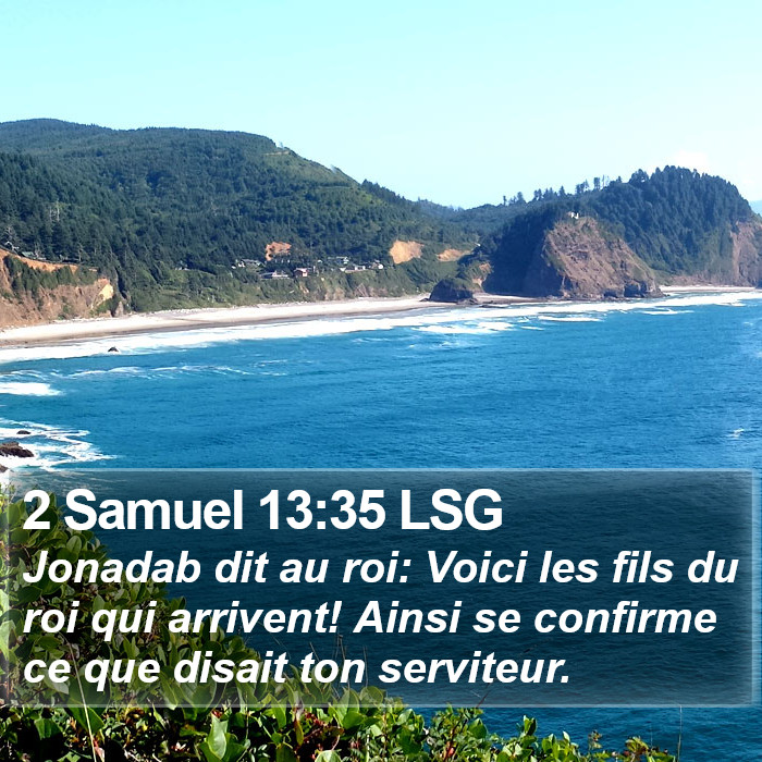 2 Samuel 13:35 LSG Bible Study