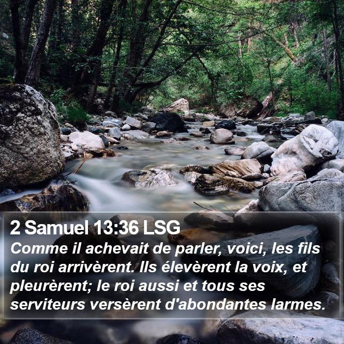 2 Samuel 13:36 LSG Bible Study