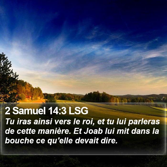 2 Samuel 14:3 LSG Bible Study