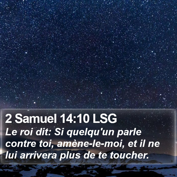 2 Samuel 14:10 LSG Bible Study
