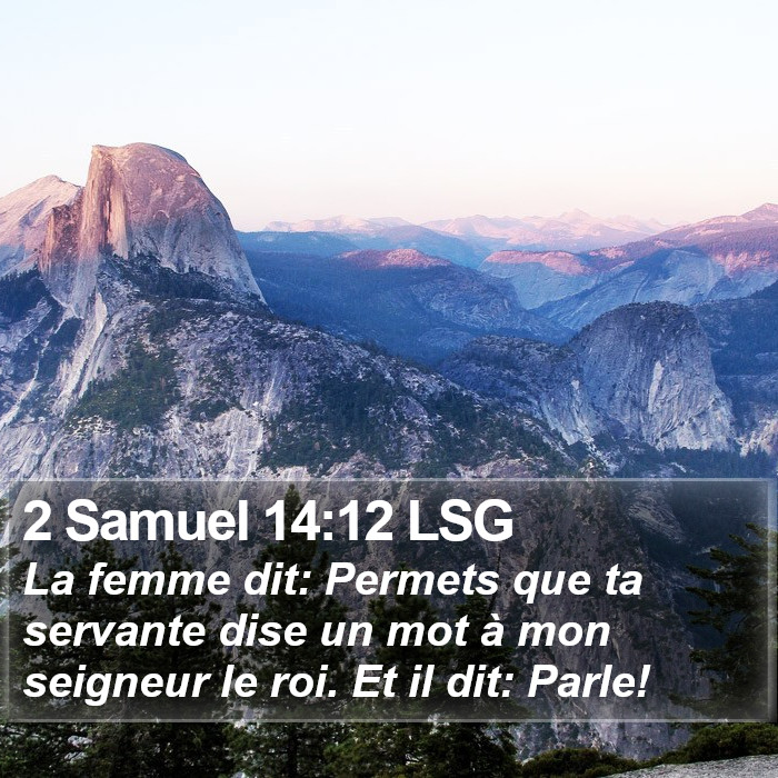 2 Samuel 14:12 LSG Bible Study