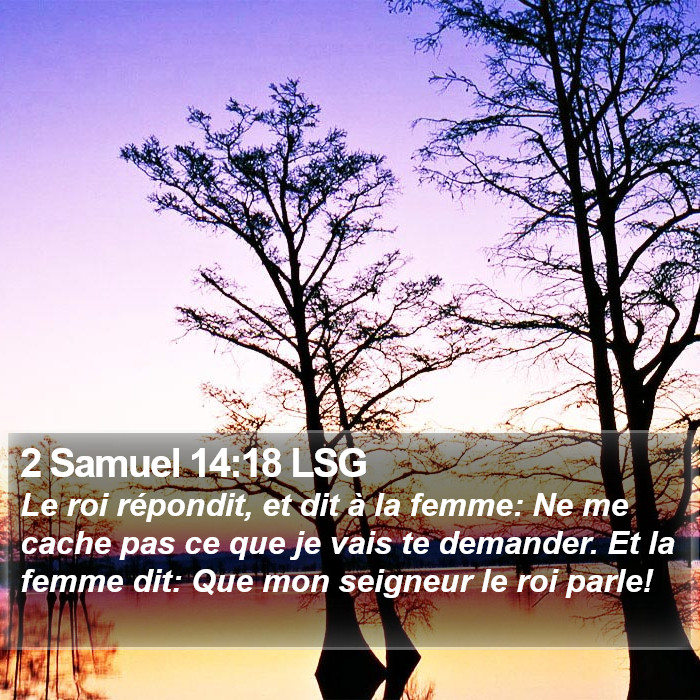 2 Samuel 14:18 LSG Bible Study