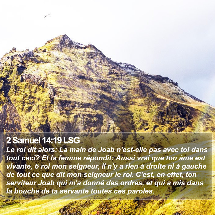 2 Samuel 14:19 LSG Bible Study