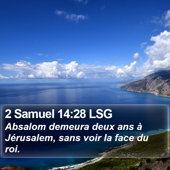 2 Samuel 14:28 LSG Bible Study