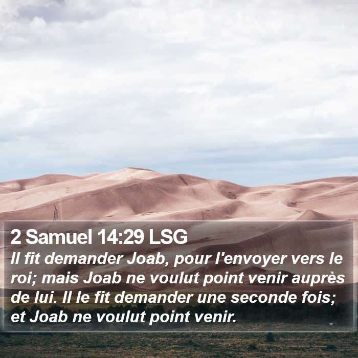2 Samuel 14:29 LSG Bible Study
