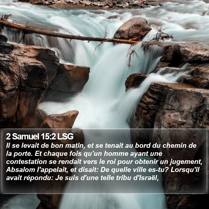 2 Samuel 15:2 LSG Bible Study