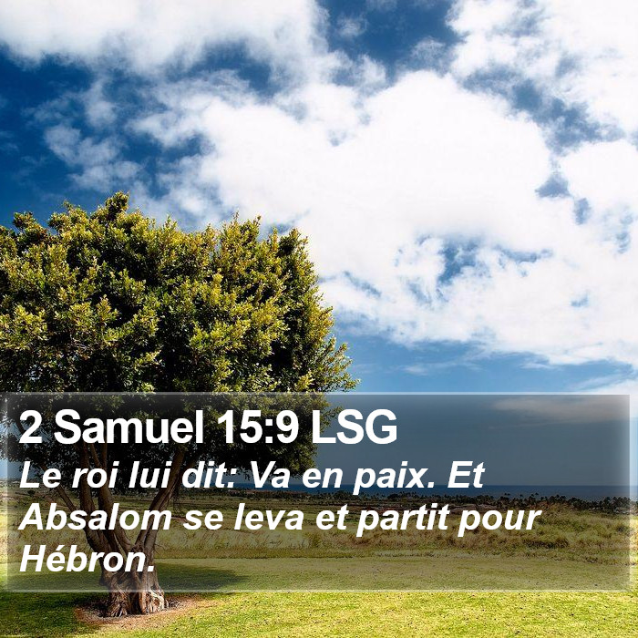 2 Samuel 15:9 LSG Bible Study