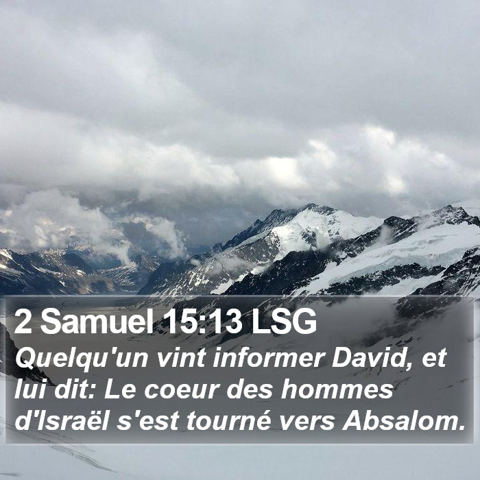2 Samuel 15:13 LSG Bible Study